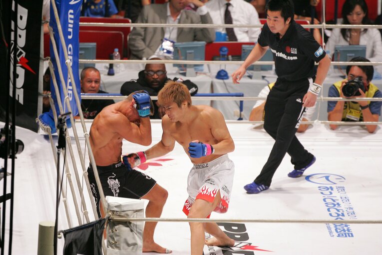 2006年、PRIDE／デビット・バロン戦　©︎Toshiya Kondo