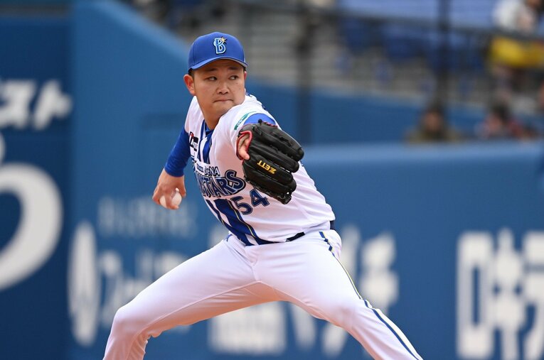 今季は5/22の本拠地初先発で1安打完封勝利を挙げ、その後も一軍で奮闘を続けている石田　©Naoya Sanuki