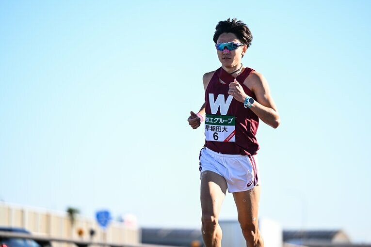 早稲田大の井川龍人　©Nanae Suzuki