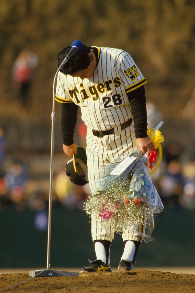 「江夏豊たった一人の引退式」　©BUNGEISHUNJU