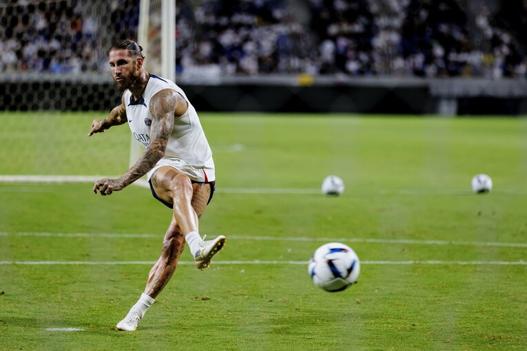 24日、大阪での練習　©Kiichi Matsumoto