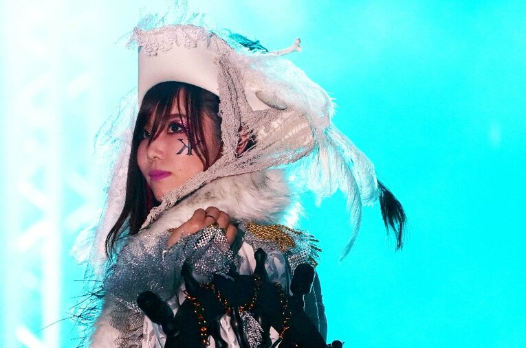 WWEとの契約を終え、約5年ぶりにスターダムのマットに帰還したKAIRI。スターライト・キッドとのシングルマッチで鮮烈な印象を残した ／ photograph by Essei Hara