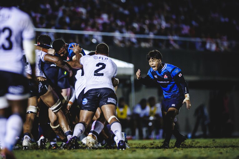難敵フィジーを相手に劇的な逆転勝利を収めたフィジー戦　©Kiichi Matsumoto
