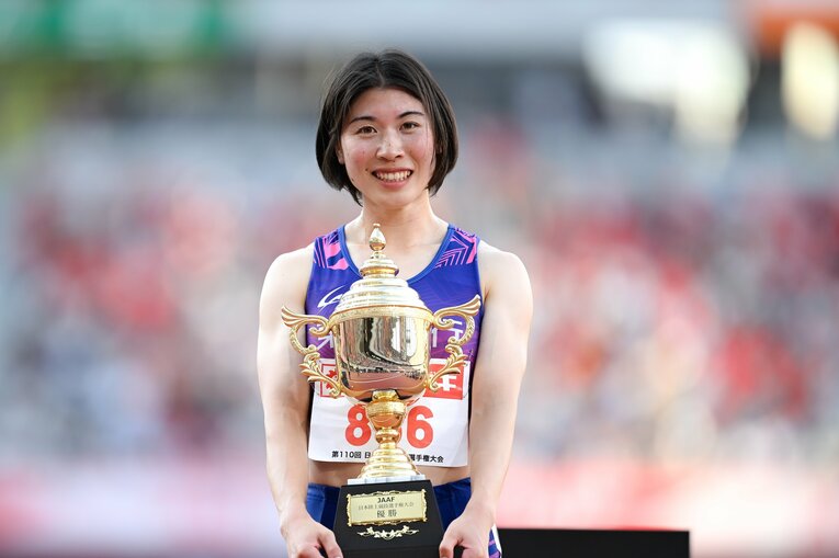 【2026日本選手権】女子400mで優勝した松本奈菜子　©Asami Enomoto
