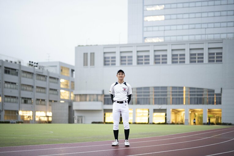 ヤクルト育成1位指名・小宮悠瞳　©Tomosuke Imai