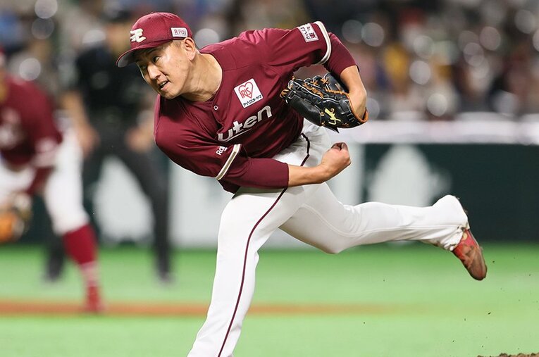 今季の一軍登板は11試合に終わり、戦力外通告を受けた福井優也（34歳）。現役続行への望みを懸けてトライアウトに登板する予定だ ／ photograph by JIJI PRESS