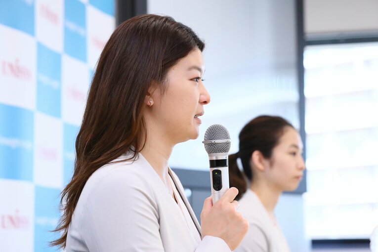 引退会見の様子（2020年）©Naoki Nishimura/AFLO SPORT 