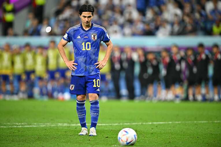 南野拓実のPK（1枚目／全10枚）©Takuya Kaneko/JMPA