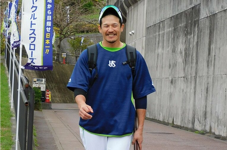 ヤクルトの坂口智隆は37歳になる今年も更なる進化を期待させる ／ photograph by Haruka Sato