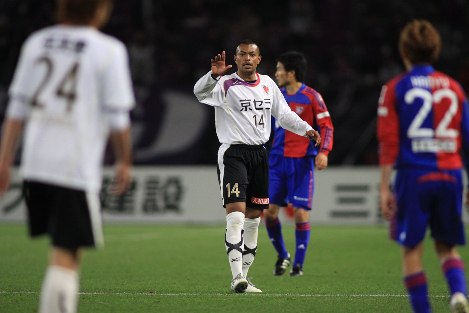 京都サンガF.C.時代のハウバート・ダン　©︎J.LEAGUE