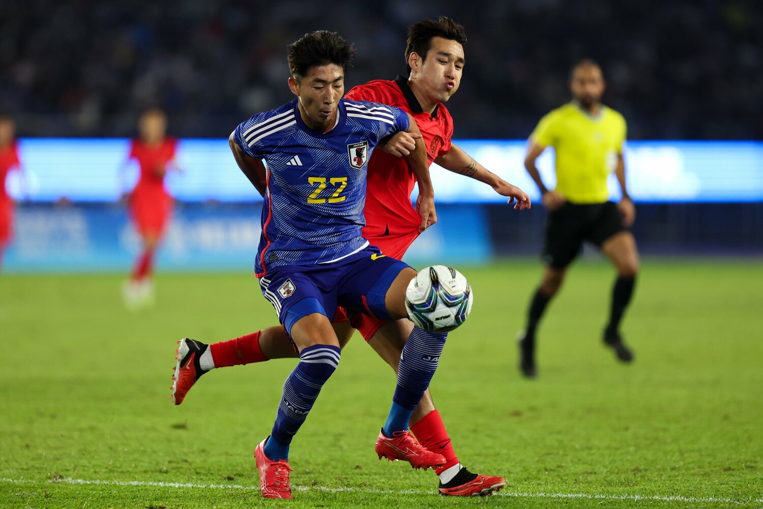 2023年10月、アジア競技大会決勝では韓国に1-2で敗れた ©Getty Images