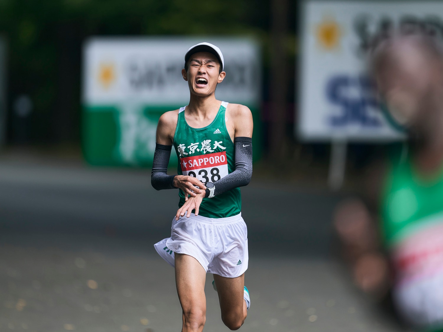 日本人トップ、全体9位でゴールした前田　©Yuki Suenaga