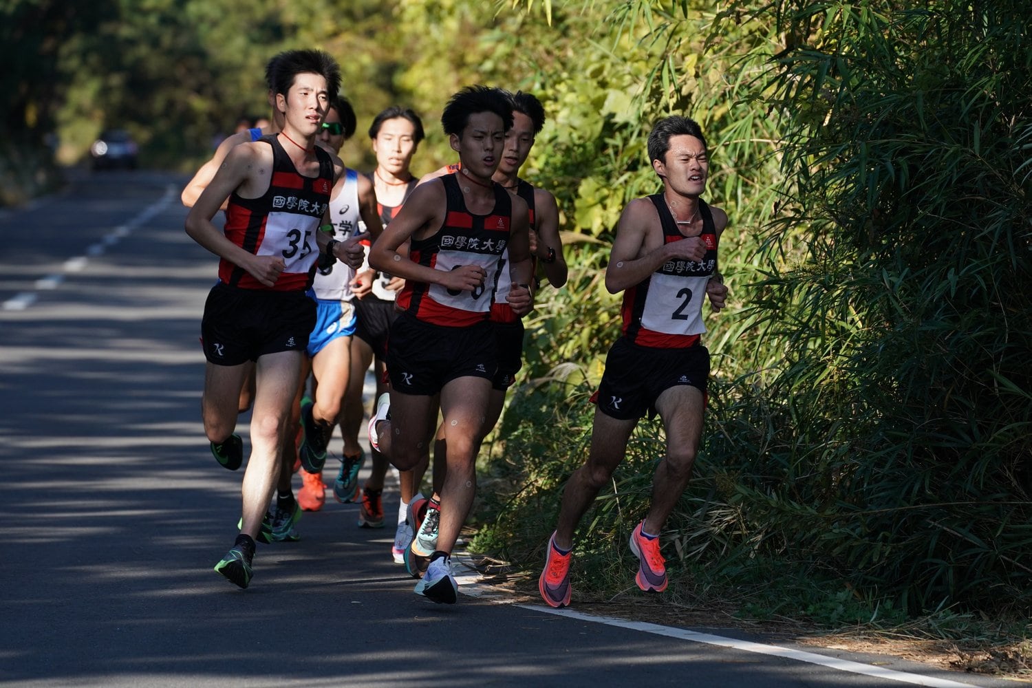 国学院大、帝京大、法大、東洋大の富津での合同練習（11月14日）　©Ryo Ota/Sports Hochi