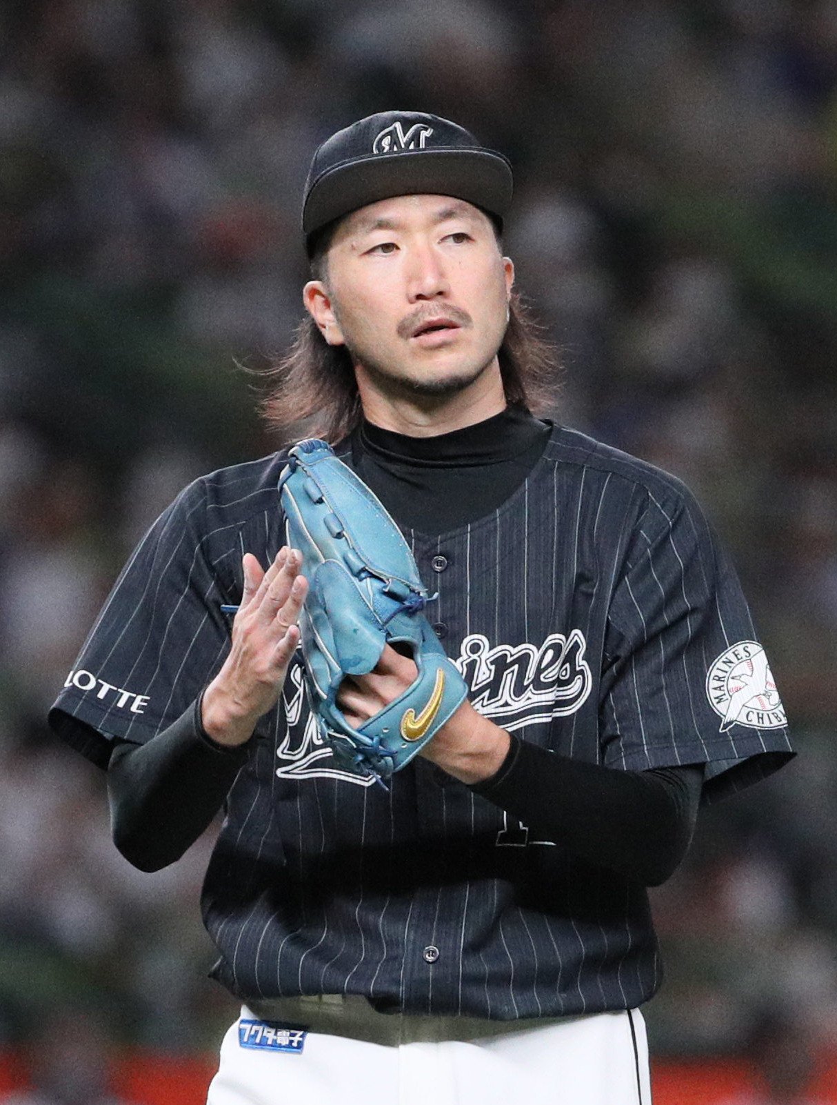 2013年のドラフトで巨人とロッテの競合の末、ドラフト1位でロッテに入団した石川　©JIJI PRESS