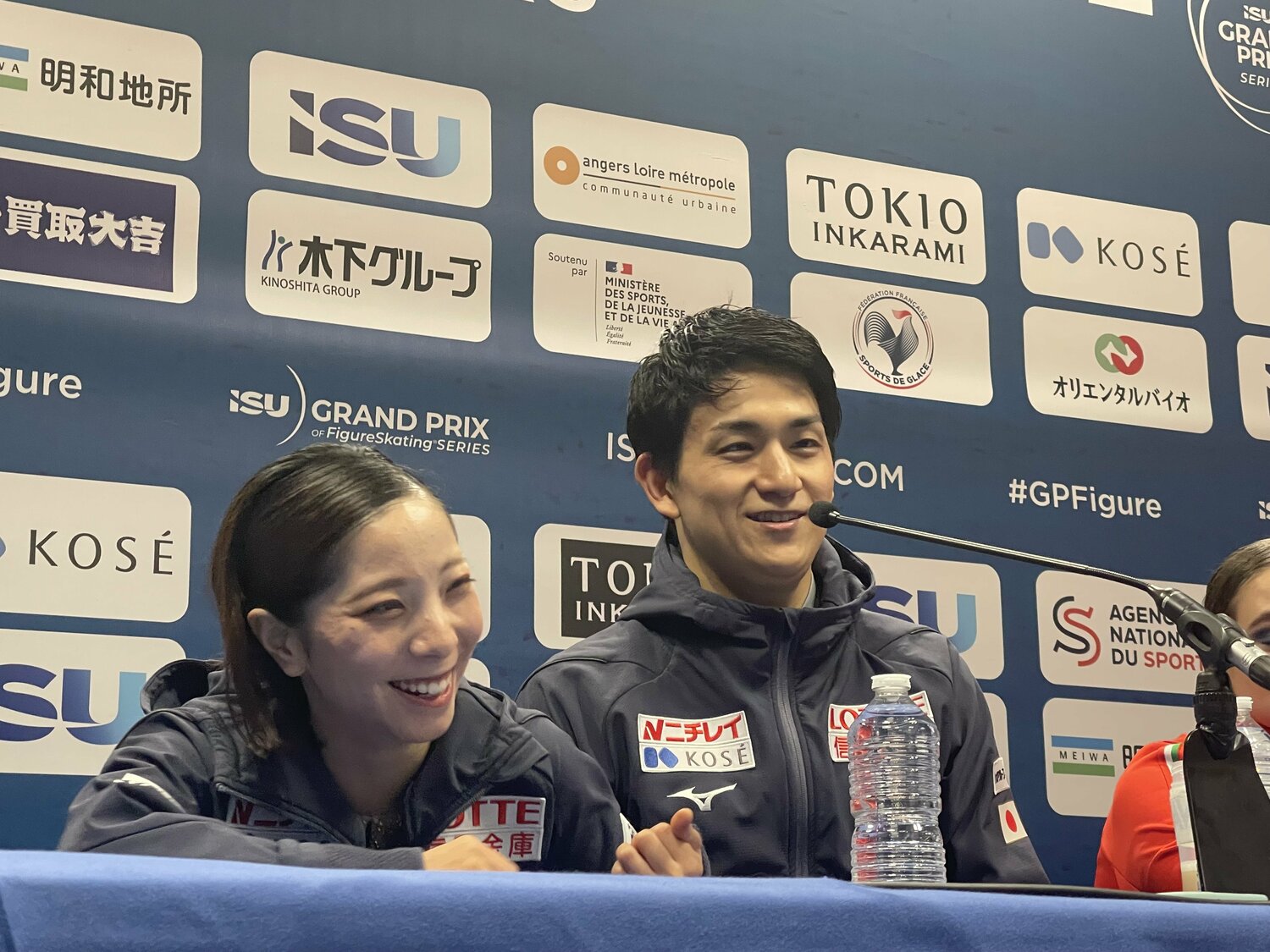 明るくなった会見での表情(2枚目) ©Akiko Tamura