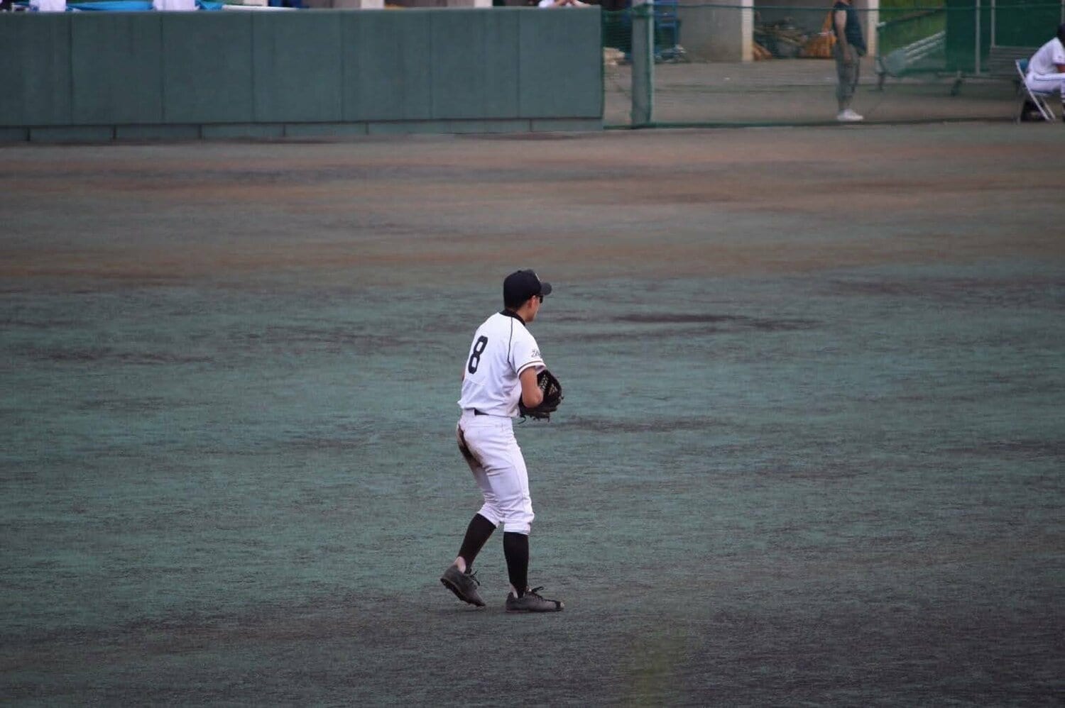 開成高時代の宮崎。外野を守った