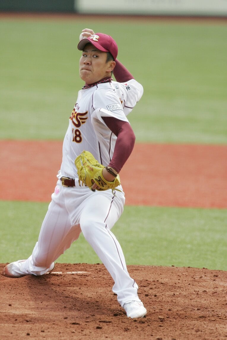 07年、ルーキー時代の田中　©Toshiya Kondo