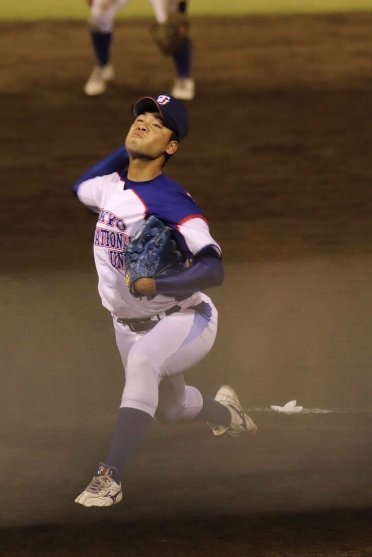 東京国際大時代（本人提供）