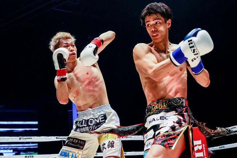 ライト級戦線で活躍する白鳥大珠（右）と直樹（左）