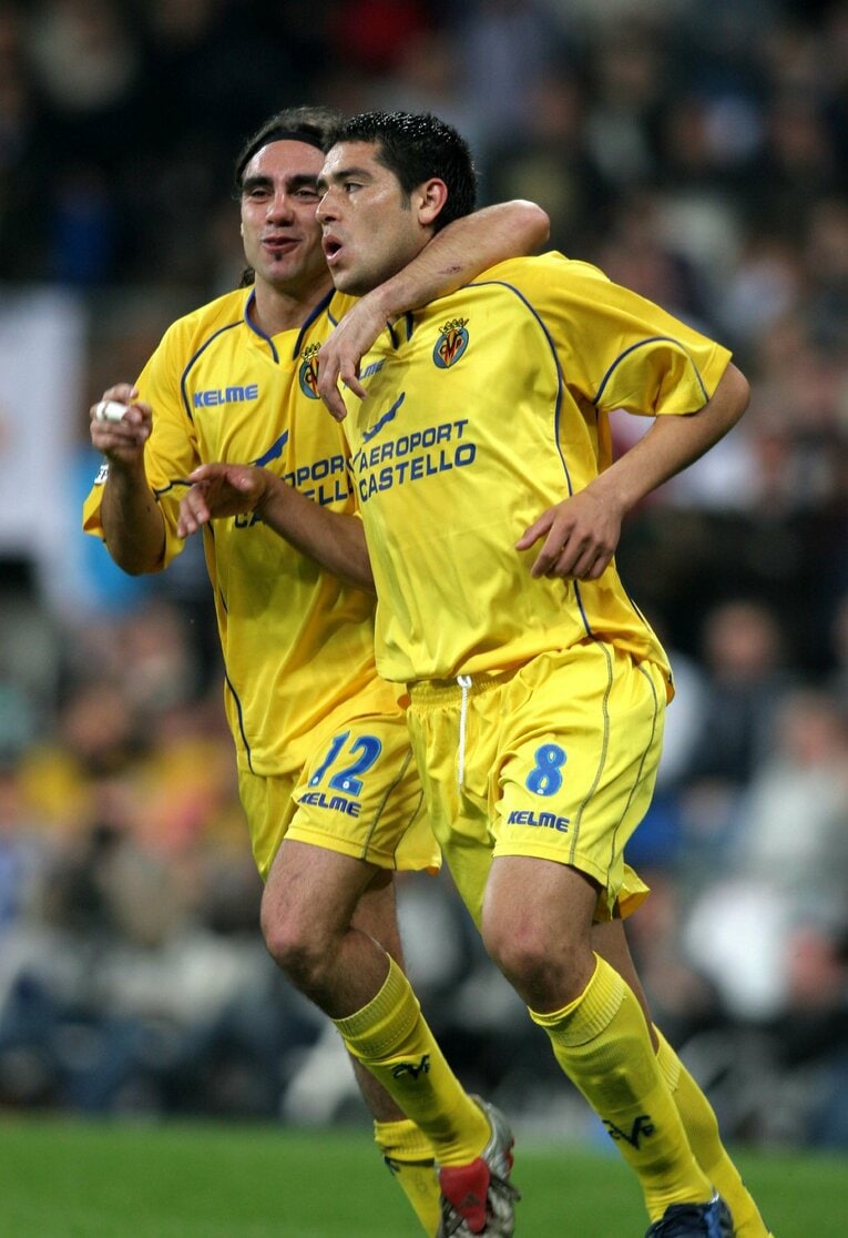 アルゼンチン代表でも共に戦ったリケルメとのコンビネーションが光ったビジャレアル時代　©︎AFLO