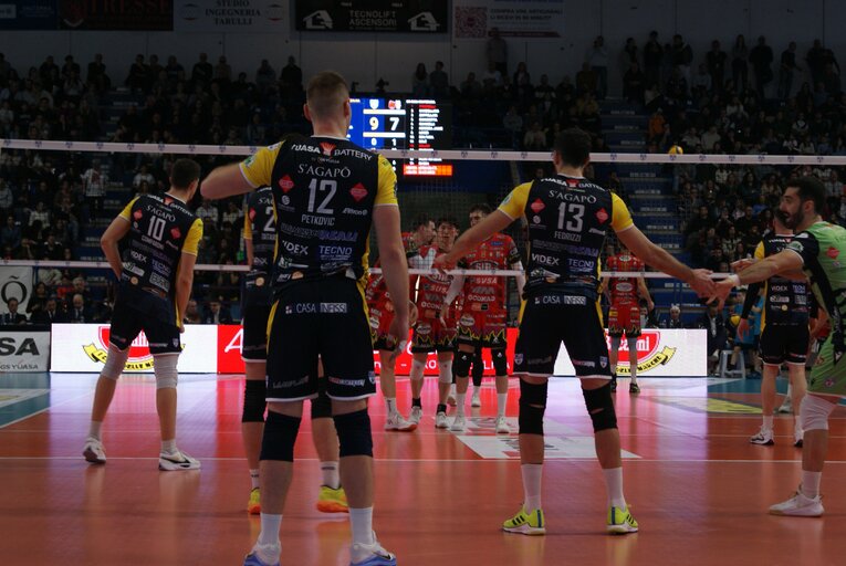 2月9日、ペルージャ石川祐希（セリエA／グロッタッツォリーナ戦）©︎Takashi Yuge