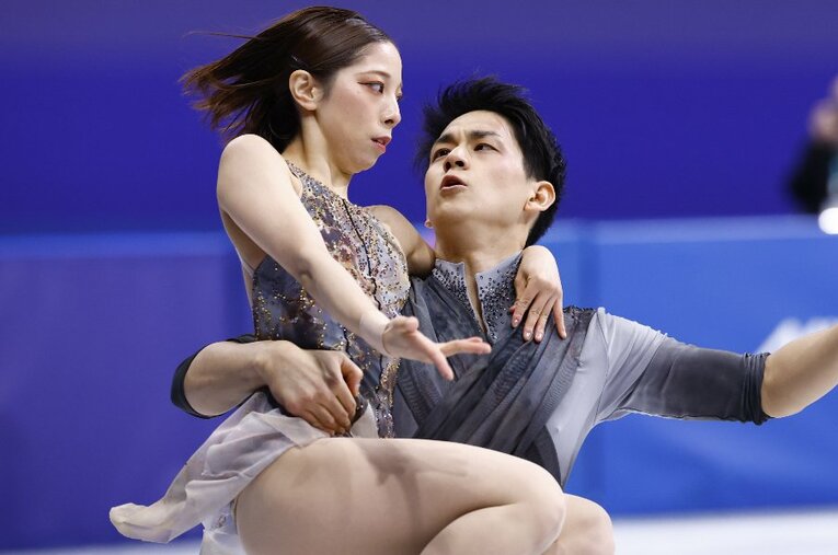 ミラノ五輪フリーで会心の演技を見せた三浦璃来と木原龍一 ／ photograph by Sunao Noto／JMPA