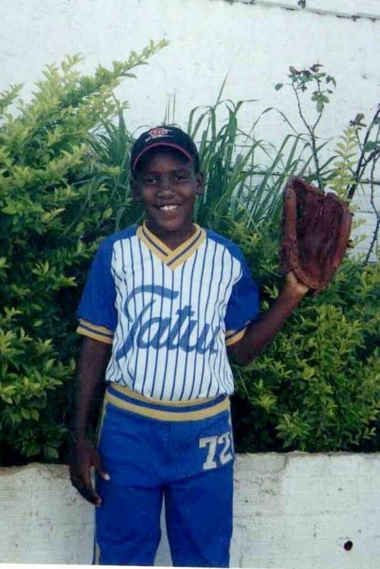 ブラジル時代、10歳ごろのビエイラ（提供写真）