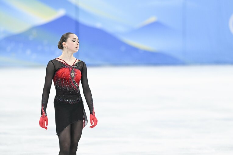 北京五輪の女子フィギュアスケートで金メダル候補筆頭だったロシアのカミラ・ワリエワ。しかし、ドーピング疑惑が持ち上がった　©Asami Enomoto/JMPA