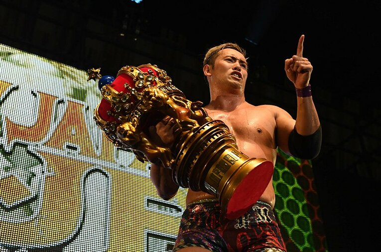 強いオカダ・カズチカが帰ってきた！　ニュージャパンカップ優勝と柴田勝頼の励ましの言葉で、勇躍MSGの決戦へ臨む。 ／ photograph by Essei Hara