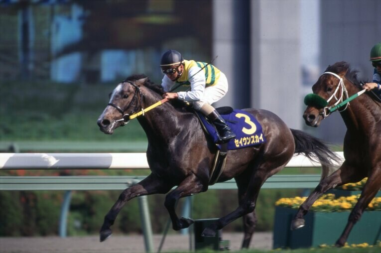 1998年皐月賞を制したセイウンスカイ　©Keiji Ishikawa