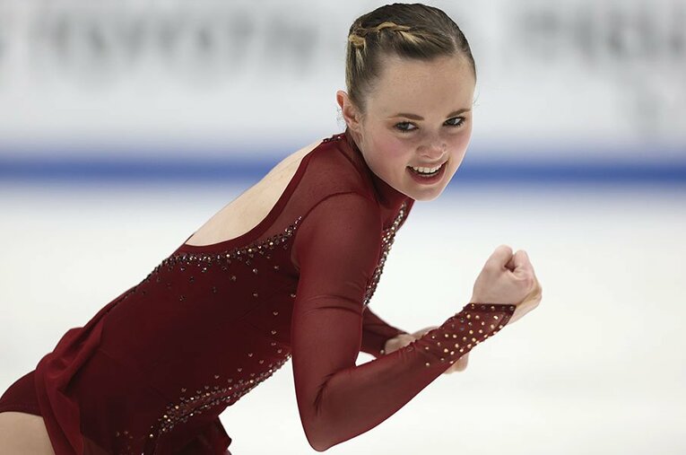 フィギュアスケート全米選手権にて、25歳にして初優勝を果たしたマライア・ベル ／ photograph by Getty Images