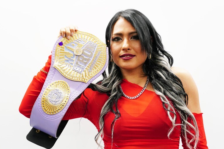 STRONG女子王座9回の防衛を重ねたジュリア　©Essei Hara