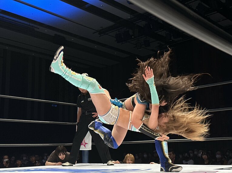 スターダムの大学生レスラー・妃南　©Norihiro Hashimoto