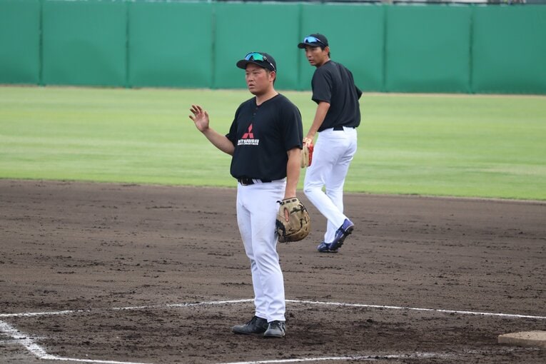 現在の二橋さん。今季から三菱重工East→Westに移籍し、30歳となったいまも現役を続けている　©Genki Taguchi