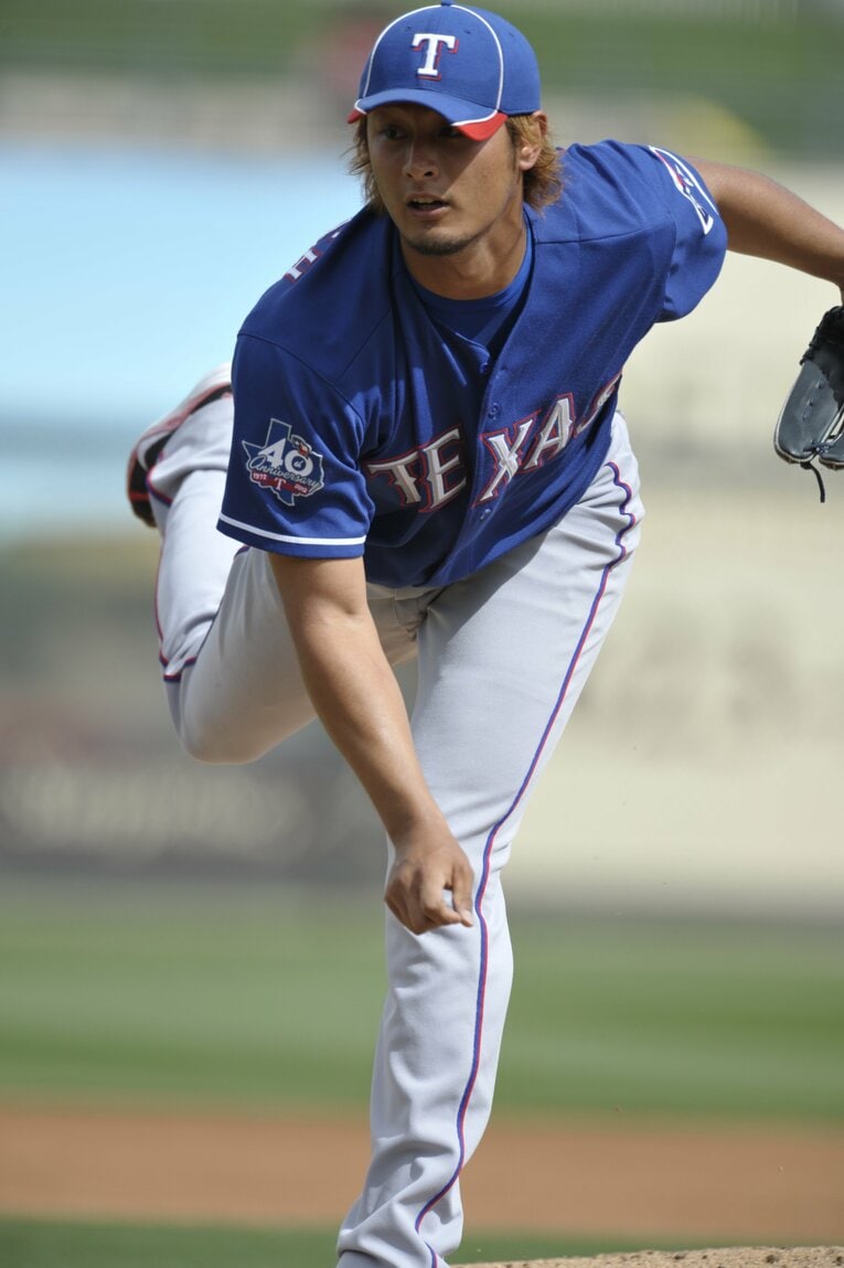 2012年　レンジャース時代のダルビッシュ　©Naoya Sanuki