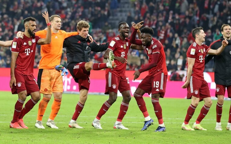 リーグ10連覇を狙うバイエルンは、ここまで当然のように首位に立ち、CLでも強さを示している©Getty Images