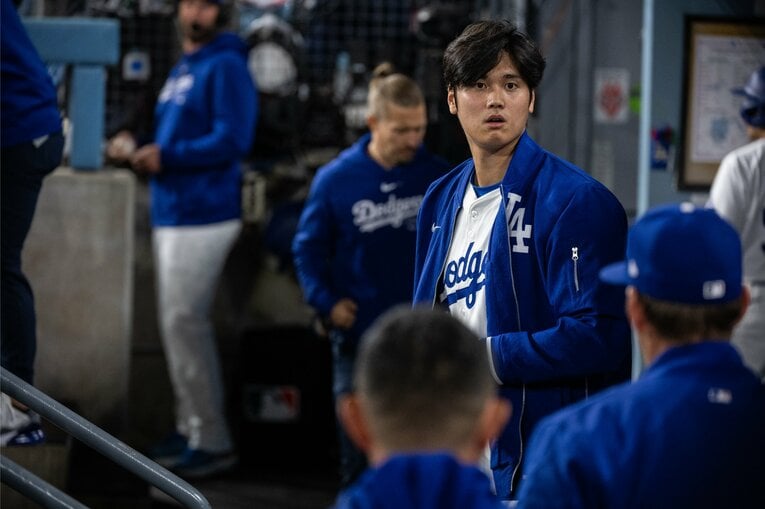 【翔平の英語でコミュニケーション】ドジャースタジアムでの表情　©Nanae Suzuki