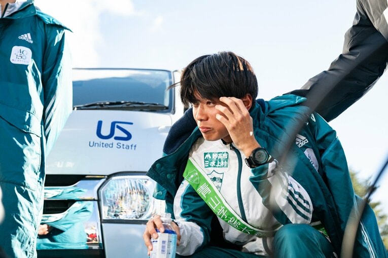 5区を走り終えた若林宏樹　©Nanae Suzuki