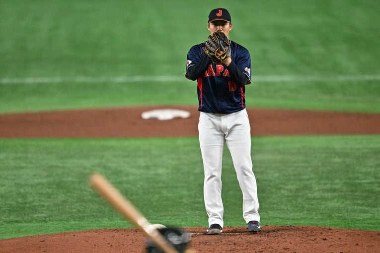 身長178cm、体重80kgとMLBでは小柄とされる山本由伸　©︎Naoya Sanuki