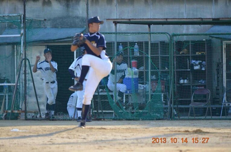 大阪桐蔭時代（本人提供）