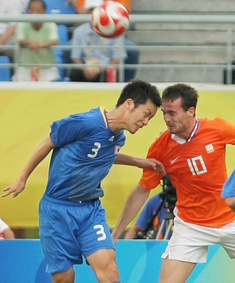 2008年、北京五輪代表時代の吉田麻也　©JIJI PRESS