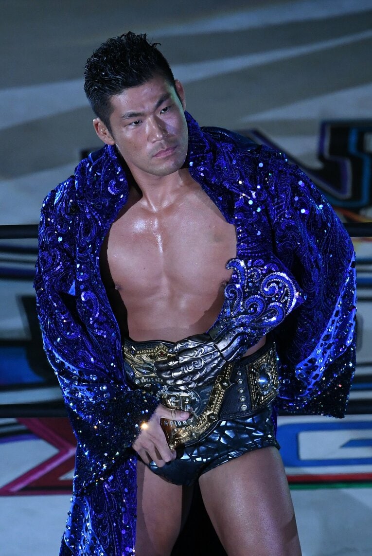 現IWGP世界ヘビー級王者のSANADA