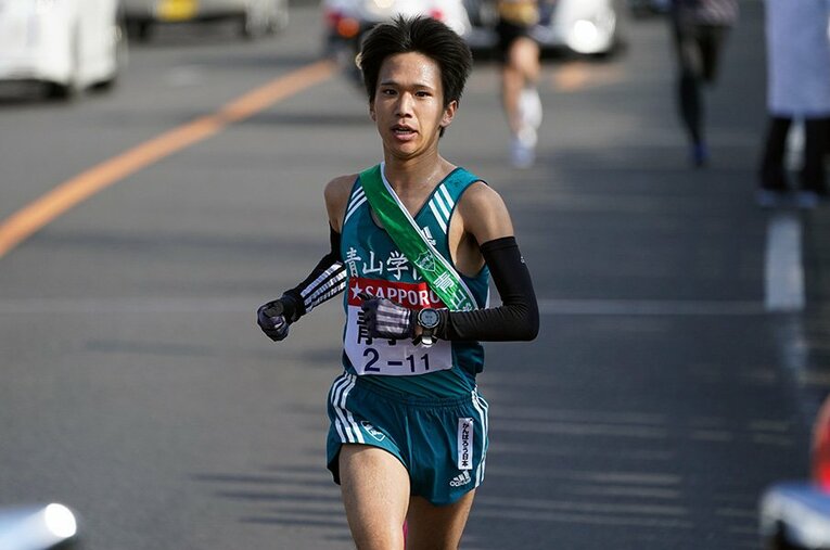 青学大時代の吉田祐也 ／ photograph by AFLO