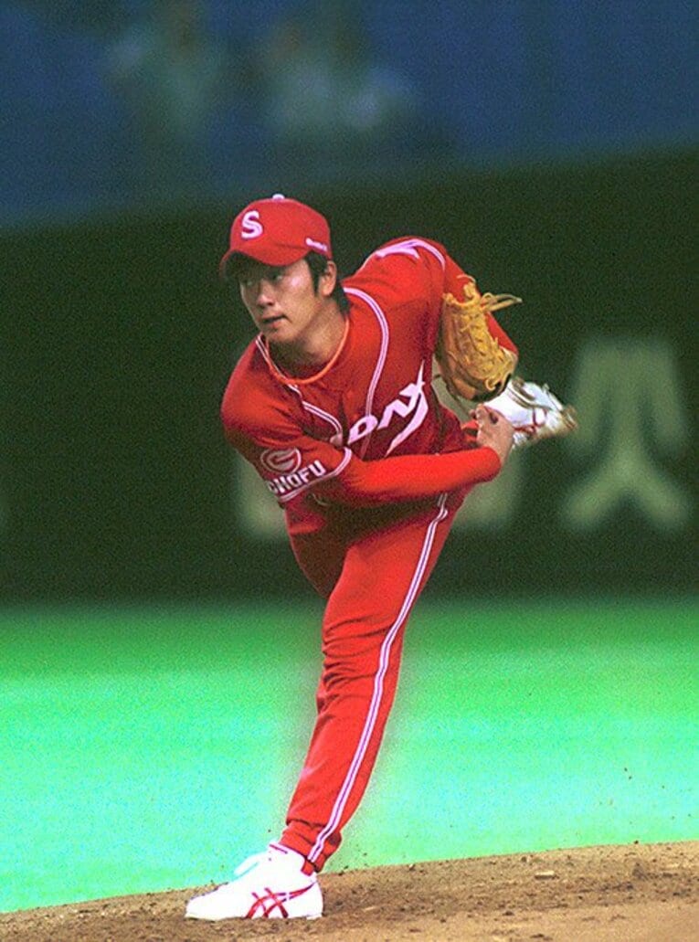 後に巨人へ入団する当時のエース野間口　©︎BFP/AFLO