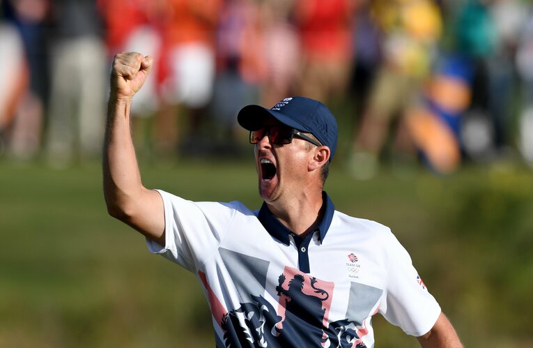 多くの辞退者が出たリオ五輪で熱戦を演じて金メダルを獲得したジャスティン・ローズ　©️Getty Images