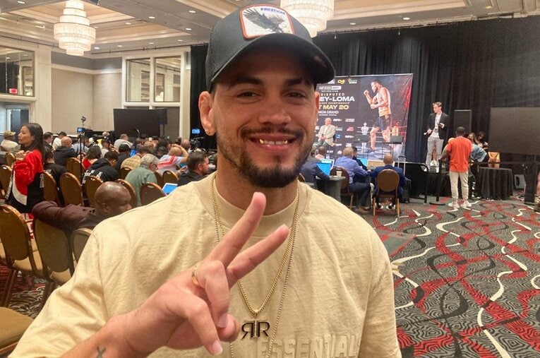 12月9日に防衛戦を控えるWBO世界フェザー級王者のロベイシ・ラミレス（30歳）。井上尚弥のスーパーバンタム級4団体統一が実現すれば、次のターゲットになり得る存在だ ／ photograph by Daisuke Sugiura