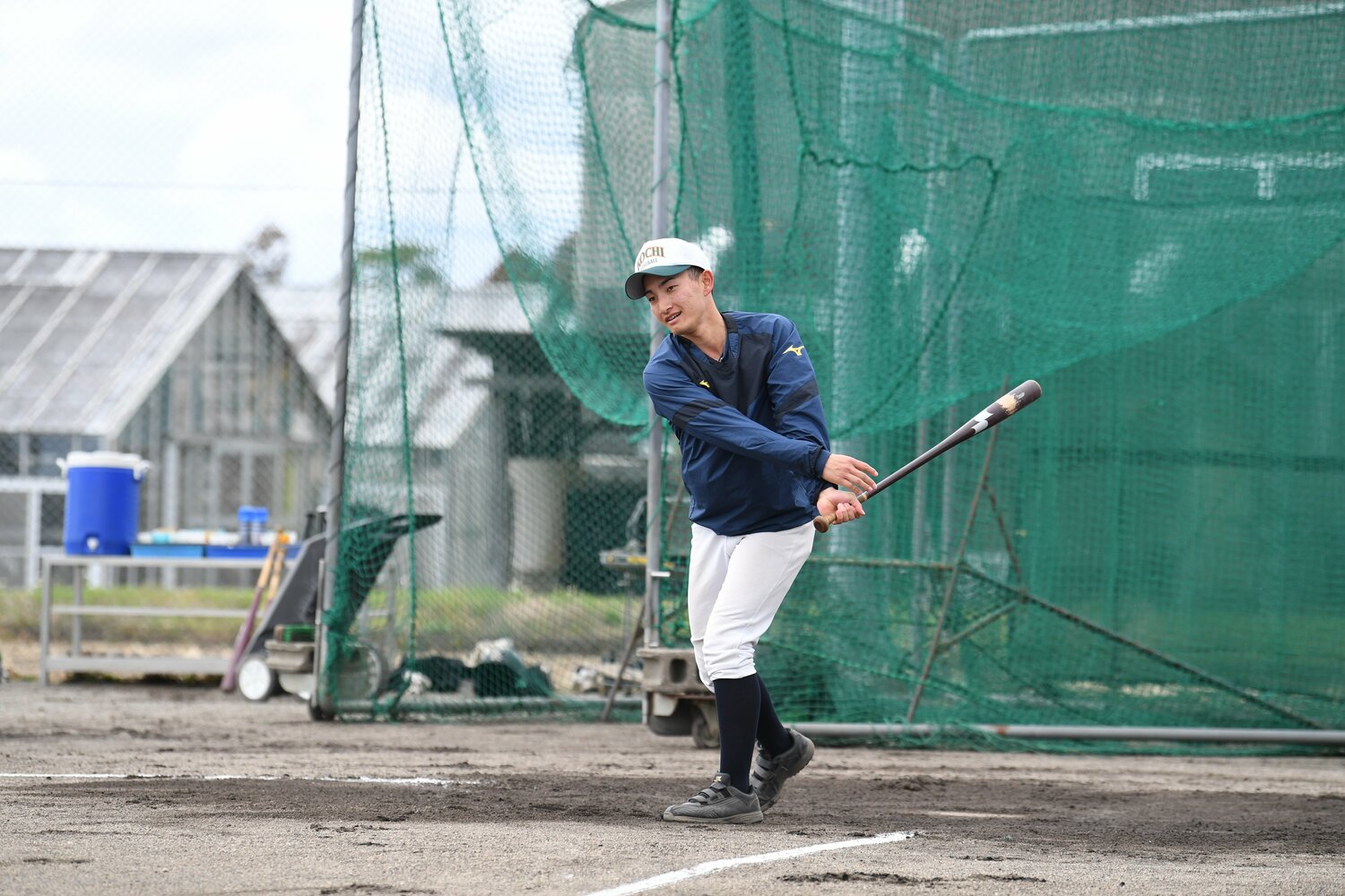 高知農野球部の部長を務める森澤樹紀 ©Kota Inoue