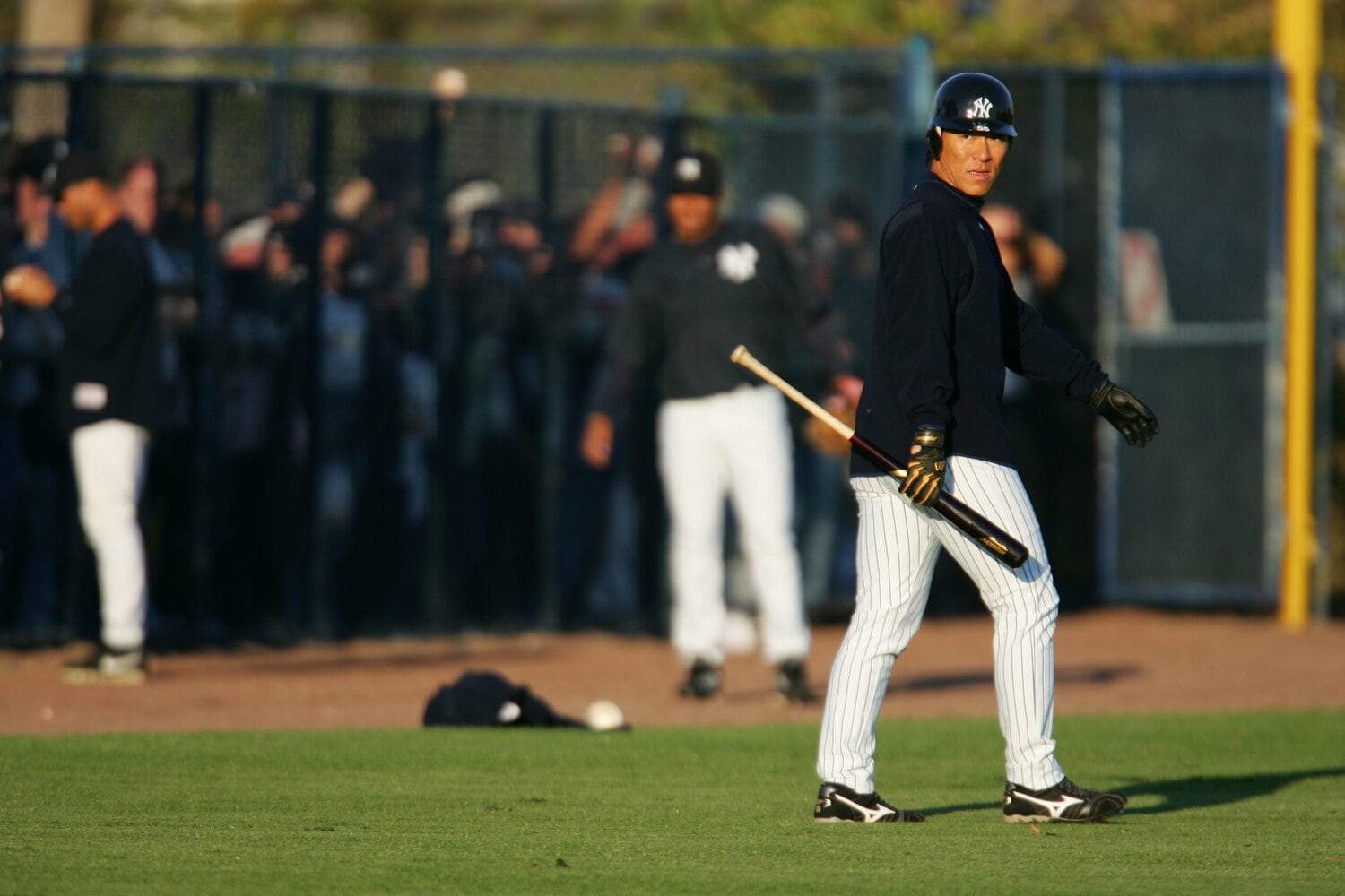 28歳で海を渡った松井秀喜。写真はヤンキース1年目の春キャンプ ©︎Koji Asakura