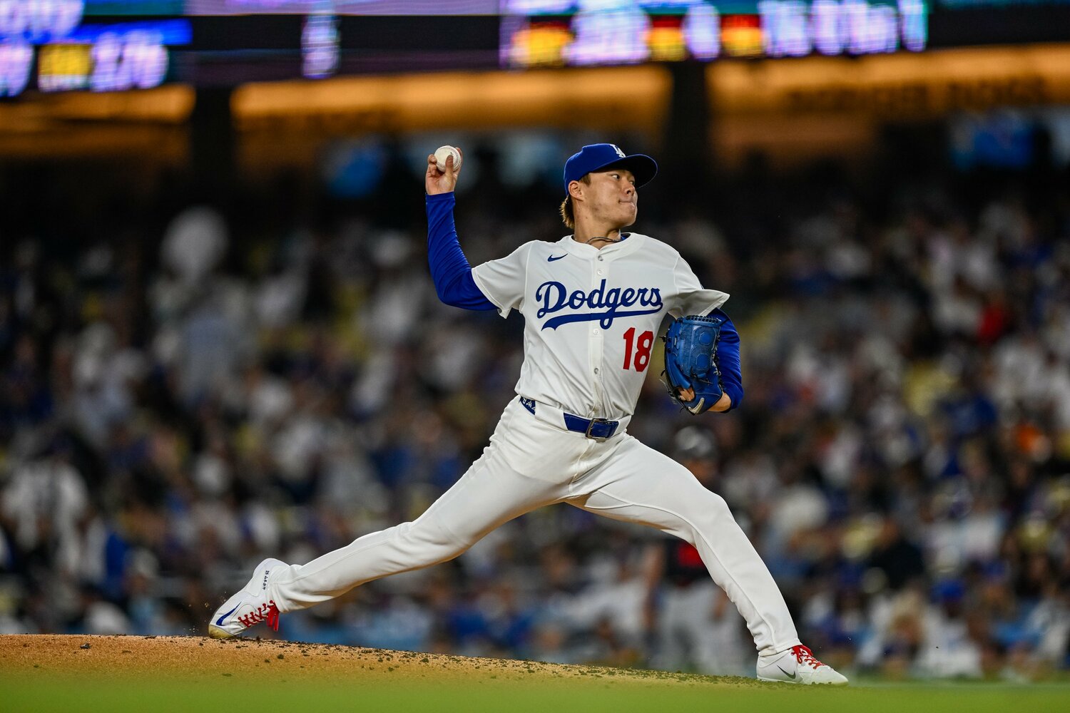 ドジャース並びに日本のエースと称せる山本でも日米通算「89勝」という現状だ　©Nanae Suzuki