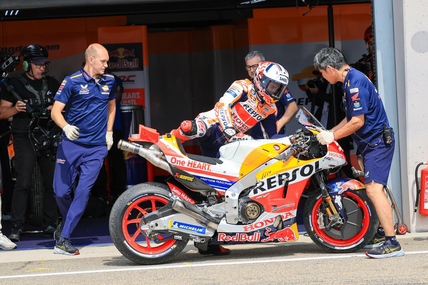 今季、マルケスの身体は復調したものの、RC213Vは低調のままだった　©Satoshi Endo